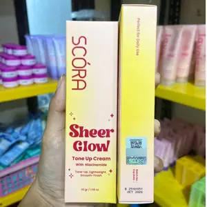 SCORA Sheer Glow Tone Up Cream 30 Gr Tone Up Viral Mencerahkan Secara Natural
