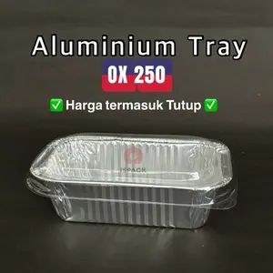 Aluminium Foil Tray OX250 / Alu Tray OX250 / Mentai Lasagna Macaroni Schotel Dimsum