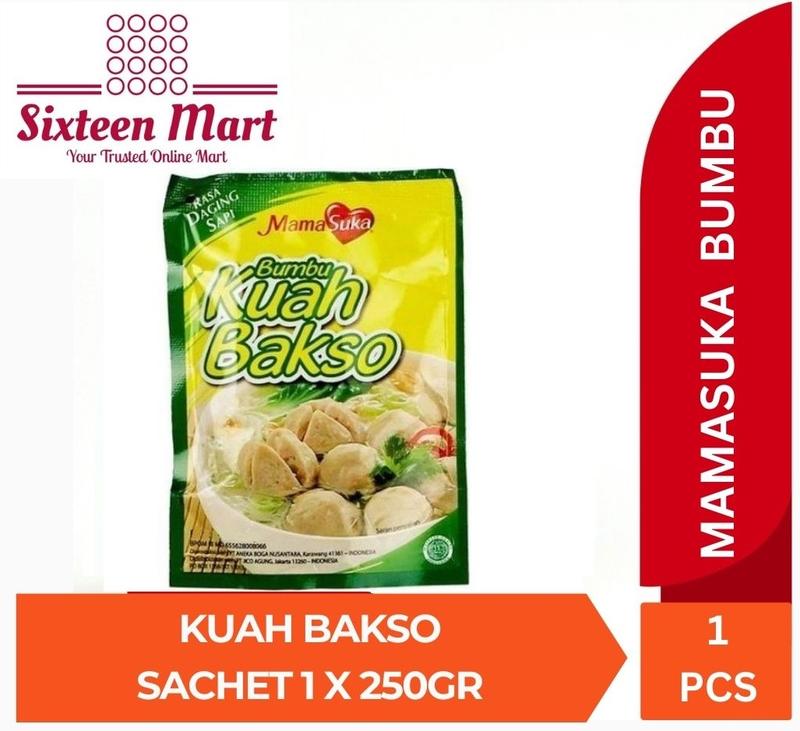 Product Introduction of MamaSuka Bumbu Kuah Bakso / MamaSuka Seasoning | Indonesian Seasoning | Sachet 1 x 100gr or 250gr (SG) 12