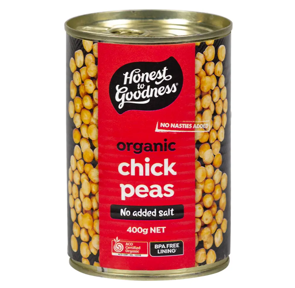 Organic Chickpeas In Water 400G