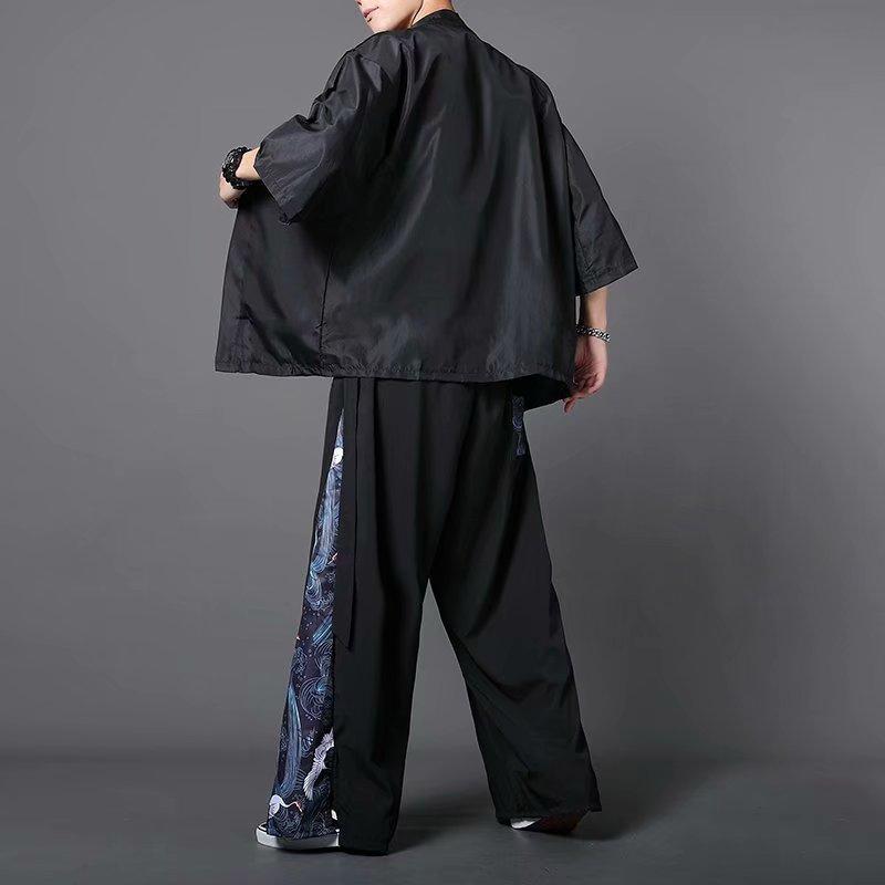 Product Introduction of Summer Shirt 3 Piece Set, Summer Casual Sunscreen Half Sleeve Ancient Style Shirt, Unisex 7
