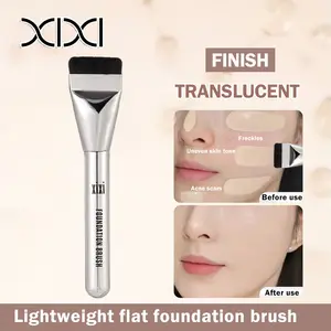 XIXI Kuas Foundation Kepala Datar Super Tipis Halus Tempel Cocok Foundation Cair Kuas Masker Makeup Brush Set Kosmetik Make Up