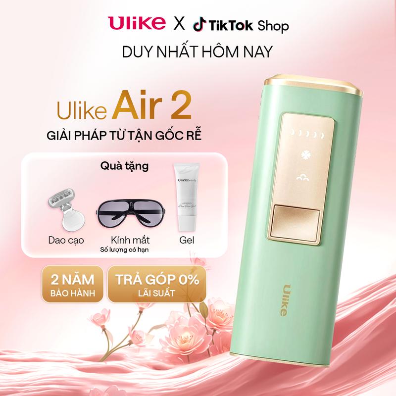 Máy triệt lông Ulike Air 2 công nghệ làm mát Ice Cooling IPL Sapphire Xanh bạc hà