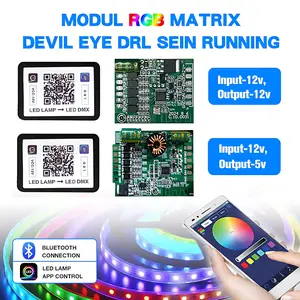 Modul Controller LED RGB Bluetooth Controller Lampu Musik Input 12-24v Output 5-12v