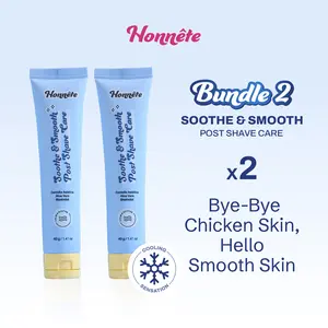 [EXCLUSIVE LIVE] 2 Pcs Honnete Soothe & Smooth Post Shave Care Gel Aftershave Anti Iritasi Setelah Cukur  - 2 SS