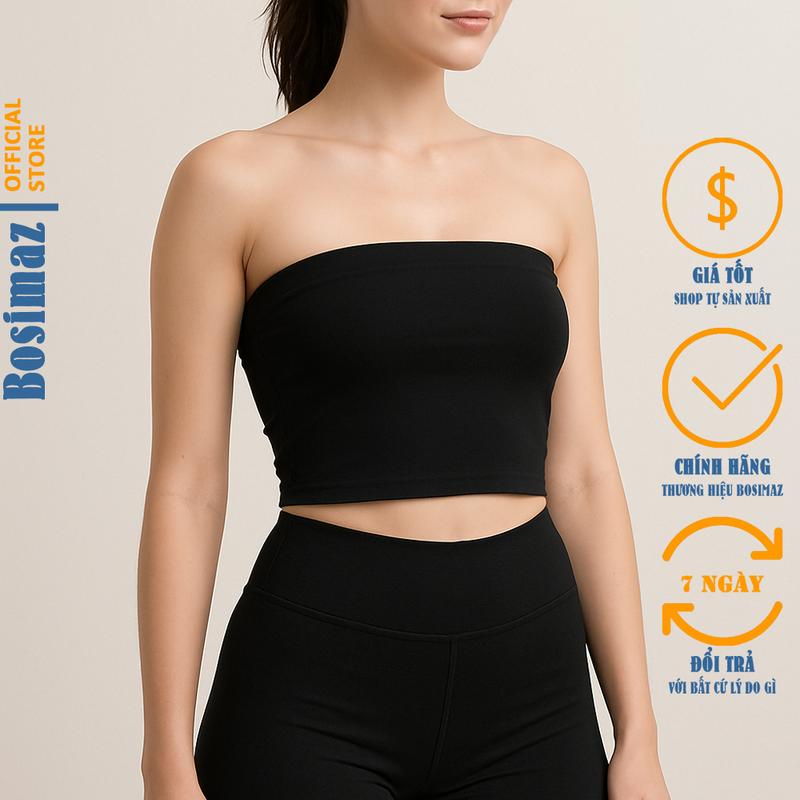 Áo ống Croptop Nữ Bosimaz CS011 quây ngực không dây, thun co giãn 4 chiều, vải đẹp dày, thoáng mát.