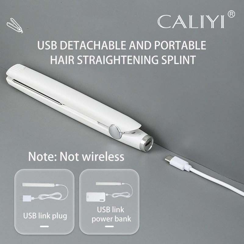 Máy Uốn Tóc, CALIYI, Máy Duỗi Tóc USB MINI, Sắt Cầm Tay Công Tắc Liên Kết, Sạc Dự Phòng, Dụng Cụ Tạo Kiểu Tóc, Máy Uốn Tóc, Thích Hợp Cho Du Lịch Ngoài Trời Và Trường Học, Không Dây