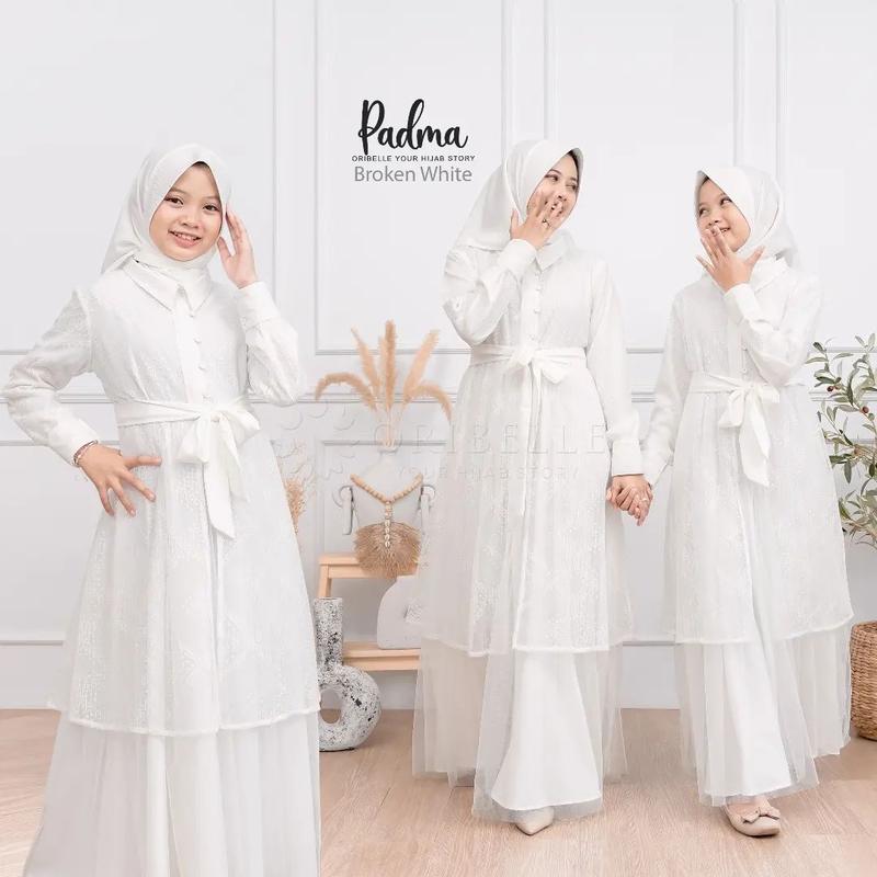Product Introduction of Gamis Anak Tanggung 10 11 12 13 14 15 Tahun Perempuan Padma Syari Dress Kids Set Khimar Crinkle Mix Brukat Airflow Baju Muslim Remaja Bergo Panjang 23