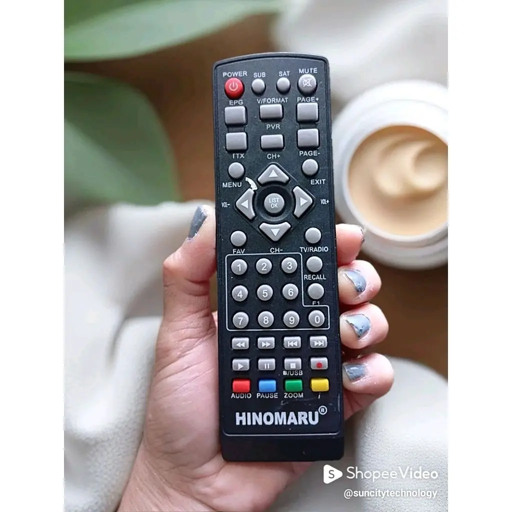 Hinomaru Remot Remote STB Hino Set Top Box DVB-T2 Free Bubble Tanpa Setting  Penggunaan mudah