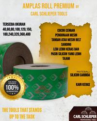 Gambar AMPLAS ROLL AMPELAS METERAN KAIN ABU AMPLAS KAKU AMPLAS MESIN CARL SCHLIEPER TOOLS - 40 dari Carl Schlieper Tools & Knifes Kab. Tangerang 1 Tokopedia