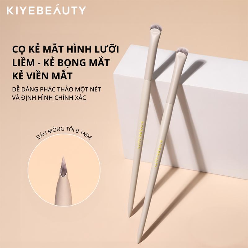 Cọ Kẻ Mắt Hình Lưỡi Liềm KIYE Cọ Kẻ Bọng Mắt, Kẻ Viền Mắt Eyeliner Siêu mảnh Tiện Lợi