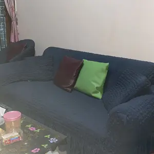 Sarung sofa berenda dari kain organza - Tahan Lama dan Dapat Dicuci Cocok untuk Sofa 1/2/3/4 Kursi Penggunaan di Ruang Tamu Penutup Sofa Elastis dan Lembut 2