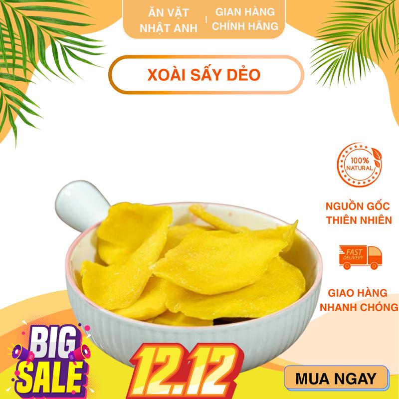 Xoài Sấy Dẻo Chua Cay & Chua Ngọt - Xoài Dẻo Mềm Thơm - Không Chất Bảo Quản - Đồ Ăn Vặt Healthy - Xoài Sấy Ngon - Món Ngon Giới Trẻ - Ăn Vặt Lành Mạnh - Xoài Dẻo Không Đường - Đồ Ăn Vặt Độc Lạ - Ô Mai Nhật Anh