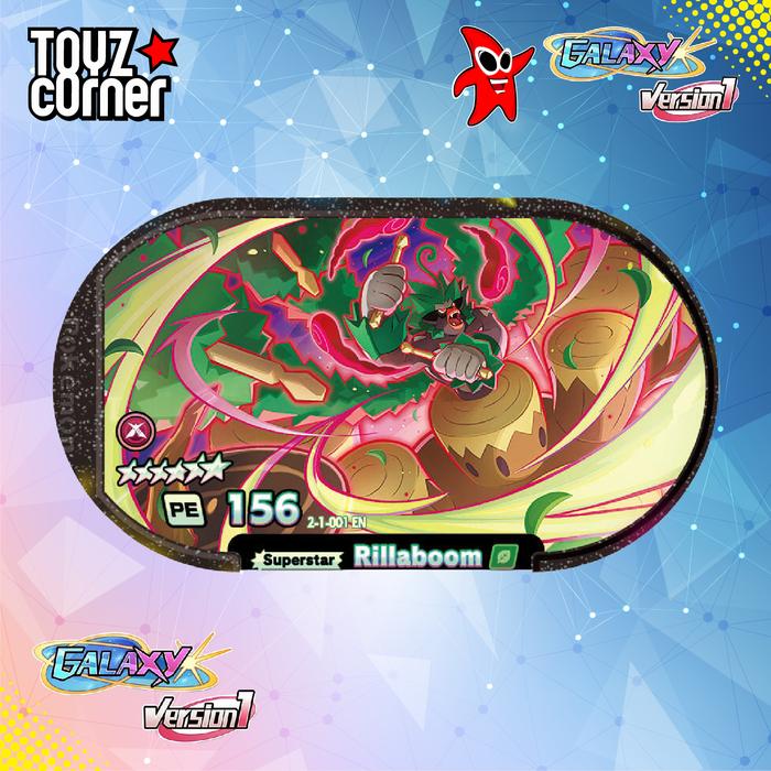Gambar Pokemon Mezastar Galaxy Version 1 - B6 Mezatags (Assorted) - #001 - Rillaboom dari Toyz Corner Kota Administrasi Jakarta Selatan 3 Tokopedia