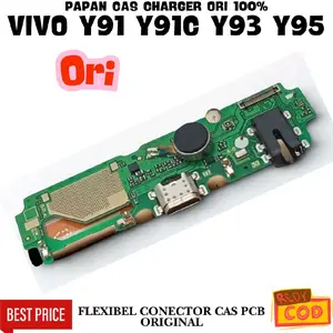KONEKTOR CHARGER ORIGINAL 100% PAPAN CAS KONEKTOR FLEXIBEL UNTUK VIVO Y91 Y91C Y93 Y95 Board Ponsel