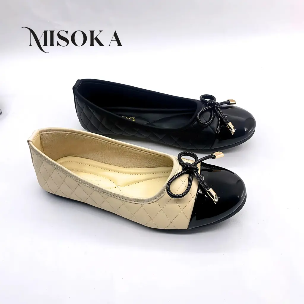 Sepatu Flat Wanita Empuk Full Busa Hitam - Kerja - Shoes