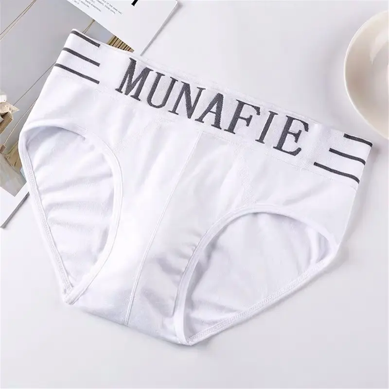 Quần Lót Nam, Thương Hiệu: Thương Hiệu, Quần Cạp Thấp, Thoáng Khí, Thời Trang, Túi Chữ U Co Giãn, Ôm Sát, Thoải Mái, Làm Bằng Cotton Nguyên Chất 5