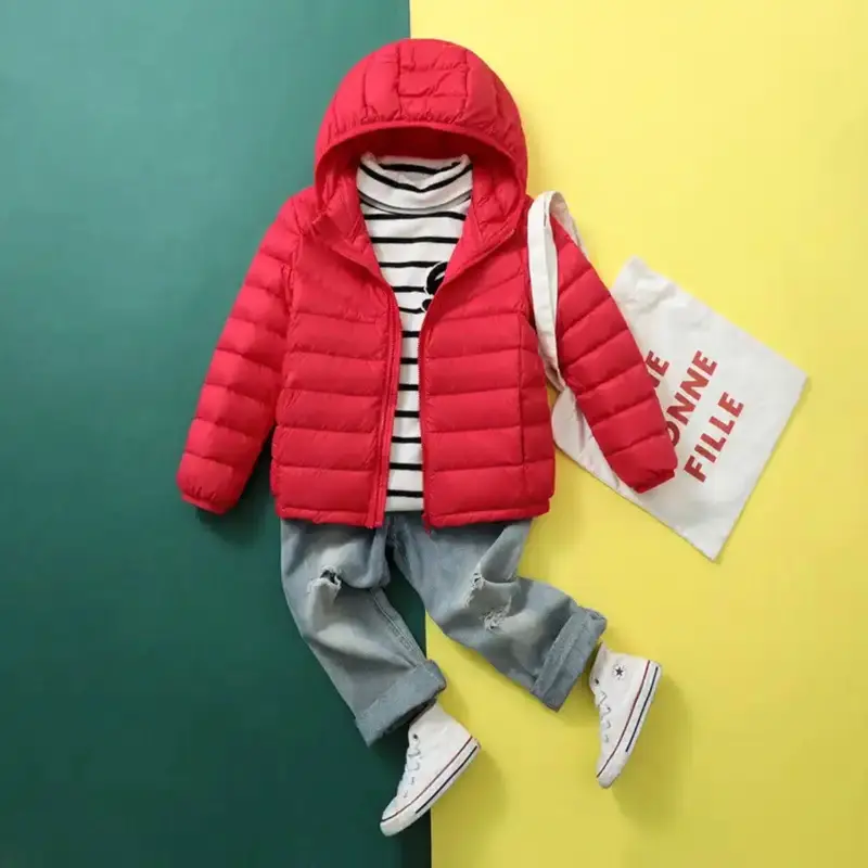 jaket gelembung anak usia 1 - 12 tahun jaket puffer kids hangat untuk kusim hujan Parasut Lengan Anak-Anak Fashion 5