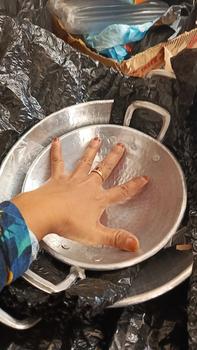 Product Review of paket wajan 20 cm dan 24 cm alumunium tempa penggorengan tebal anti lengket Alat Dapur Kitchenware from @**i g**i t**n 1