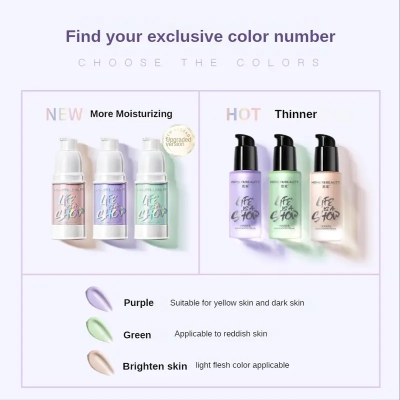 Kem Chống Nắng Dưỡng Ẩm Với Hạt Nước, Kem Lót Trang Điểm BB, Không Thấm Nước Và Kiểm Soát Dầu, Kem Che Khuyết Điểm Làm Sáng, Vết Mụn, Lỗ Chân Lông Vô Hình, Kem Chống Nắng, Mật Ong Và Làm Đẹp 8