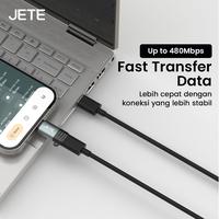 Gambar OTG JETE OX Converter Adapter USB Micro Type C Lightning Male To Type C Female Connector Fast Charging Transfer Data 480mbps - OTG JETE OX USB to Type C dari Doran Gadget Official Kota Administrasi Jakarta Pusat 2 Tokopedia