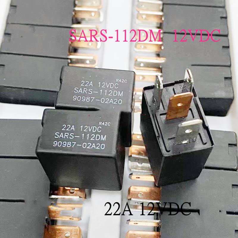 Relay SARS-112D SARS-112DM 4-pin 5-pin 12V, suitable for automotive fuel pumps, air conditioning, headlights, fans, electronic fans, automotive relays 0