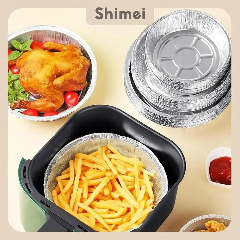 It seems to describe a product (possibly a set of 90 tray liners) designed for use with frying pans or pots, with the sizes specified as 5L to 15L.