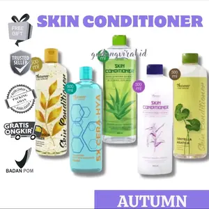 AUTUMN SKIN CONDITIONER HATOMOGI TONER VIRAL AUTUMN CENTELLA ALOE VERA 5X CERA HYA 24K GOLD Extract Mencerahkan Wajah