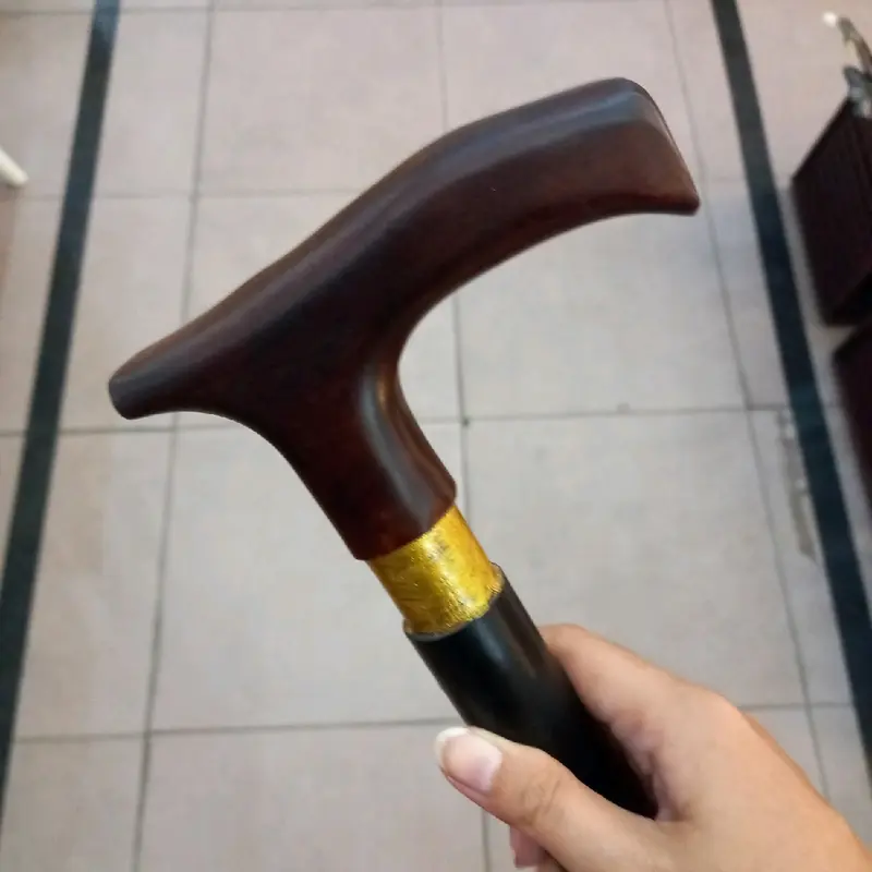 Tongkat Kayu Motif Polos Tongkat Kakek Nenek 1