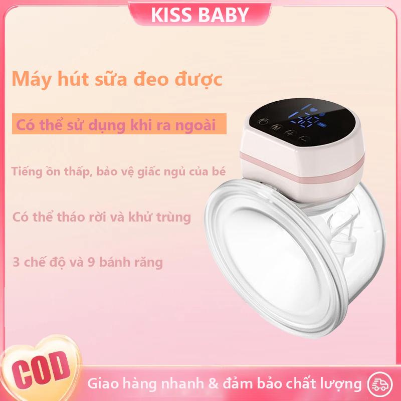 Máy Hút Sữa Không Dây Cầm Tay Có Thể Sạc Lại KISS BABY Máy Hút Sữa Điện 3 Chế Độ 9 Bánh Răng Tắt Tiếng Thích Hợp Cho Phụ Nữ máy vắt sữa rảnh tay