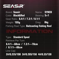 Gambar Seasir SYNCO Baitcasting Reel – Halus dan Kuat, Siap untuk Segala Medan - Kiri 6.4 dari SeasirToko Kab. Tangerang 5 Tokopedia
