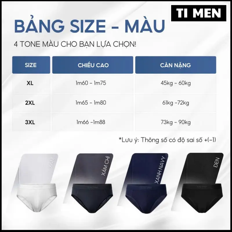 COMBO 4 Quần Sịp Chéo quần lót tam giác thun lạnh nam cao cấp thoáng khí co giãn 4 chiều Ti Men kolor  man 6
