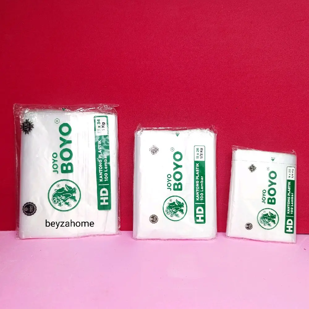 Plastik Boyo Buram isi 100pcs ukuran 1kg, 1/2kg dan 1/4kg