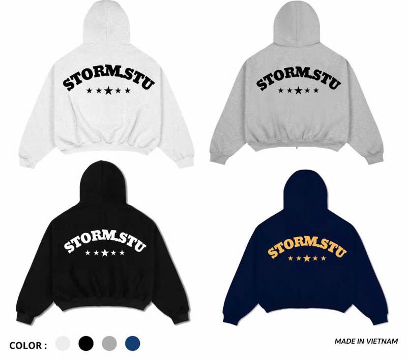 Áo khoác hoodie , áo khoác nỉ Nam - Nữ from boxy có mũ in chữ dập nổi chất nỉ bông dày dặn, ấm áp