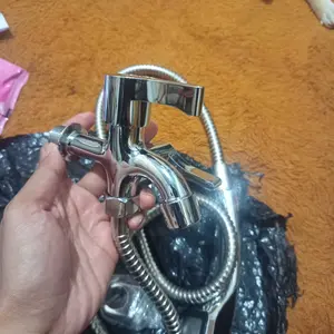 4 IN 1 Paket Kran Besi Tahan Karat Plus Hand Shower 300 lubang komplit Keran Air Selang
