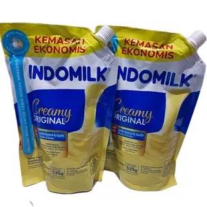 (PAKET 2 POUCH) INDOMILK CREAMY ORIGINAL Susu Kental Manis Minuman Creamy Putih 535gr