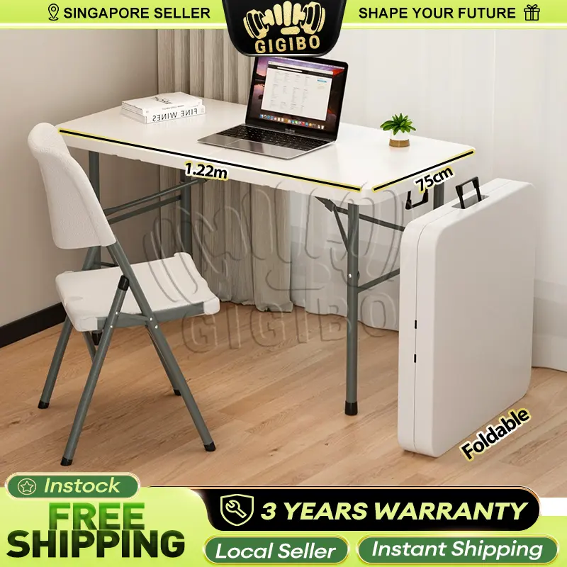 [SG INSTOCK]Folding Table Computer Desk Foldable Banquet Table Multipurpose Folding Table Event / Desk / Catering / Buffet Folding Table / Outdoor Dining Multipurpose Table Event Heavy Duty Exhibition Indoor Dining Outdoor Folding Table
