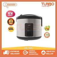 Gambar [NEW] TURBO Rice Cooker Magic Com 1.5L CRL1500 Silver Original dari Turbo Home Appliances Kota Administrasi Jakarta Barat 1 Tokopedia
