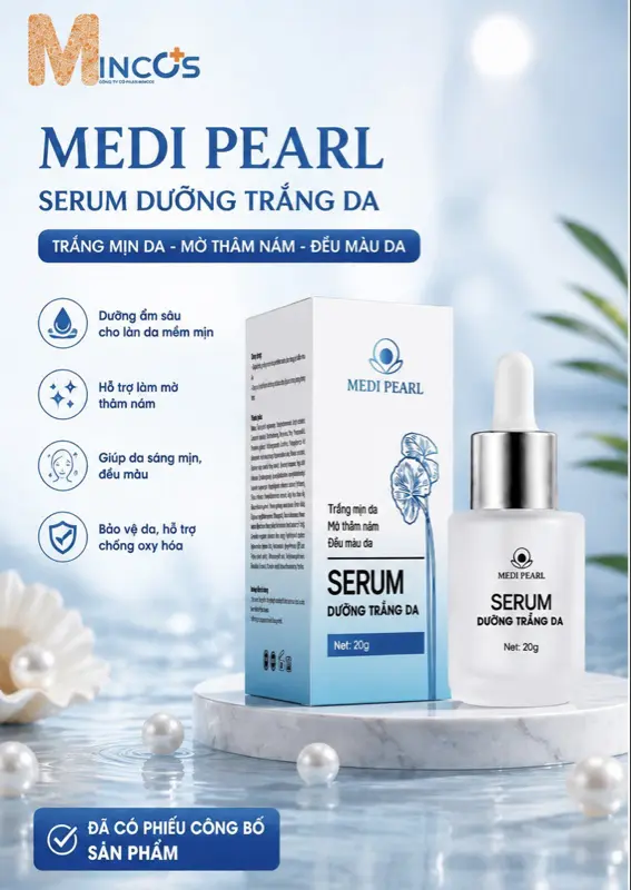 Serum Dưỡng Trắng Da Mỏng Nhẹ Thấm Nhanh Cấp Ẩm Hỗ Trợ Làm Đều Màu Da & Mờ Vùng Xỉn Màu 20g