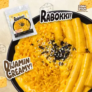 ZonaNyam - Rabokki Ramyeon Keju- Topokki Mie Rose Keju - Tteokbokki Mie Rose Keju  - Makanan Instant - Food