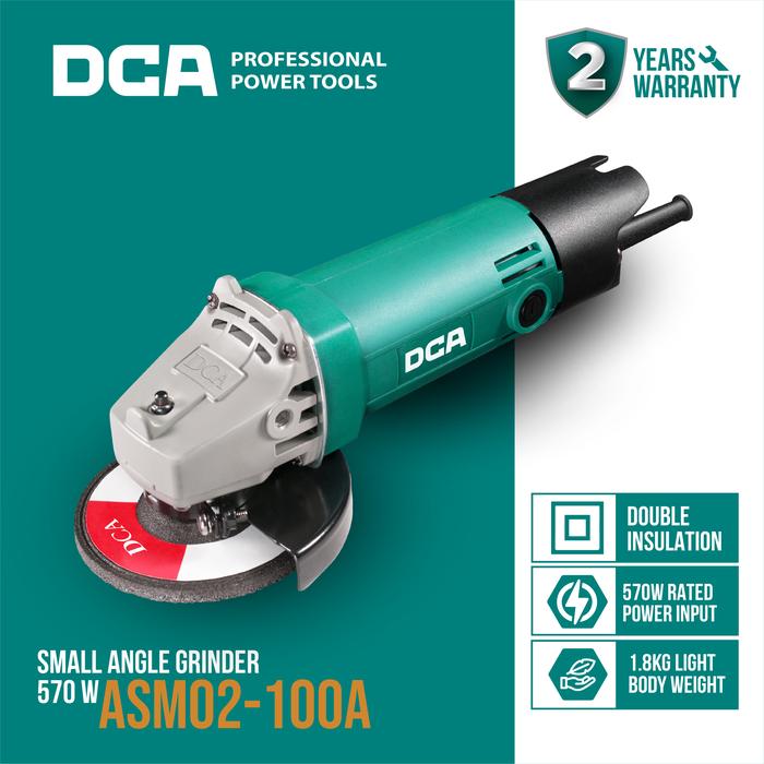 Gambar DCA Angle Grinder / Mesin Gerinda Tangan / Mesin Slep 570Watt 100mm ASM02-100A dari DCA OFFICIAL STORE Kota Administrasi Jakarta Barat Tokopedia