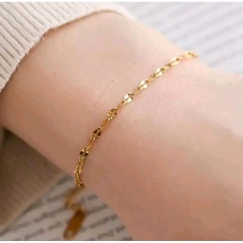 Gelang Tangan Titanium Viral Gelang Wanita Dewasa Anti Karat Dan Tidak Luntur 1