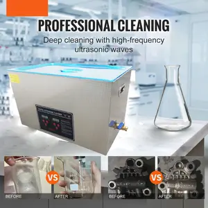 VEVO Mesin Pembersih Ultrasonic 30L: Perawatan Perhiasan & Peralatan Logam