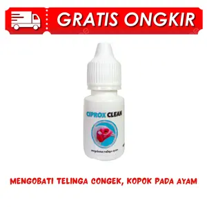 CIPROX CLEAN - mengatasi congek, kopok pada telinga ayam