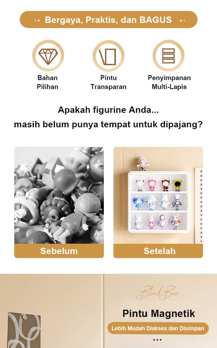 【COD】Kotak Pajangan Transparan / Rak Dinding Minimalis Modern untuk Mainan / Etalase Figura Akrilik / Rak Kosmetik Gantung / Kabinet Dinding Blind Box 【COD】Kotak Pajangan Transparan / Rak Dinding Minimalis Modern untuk Mainan / Etalase Figura Akrilik / Rak Kosmetik Gantung / Kabinet Dinding Blind Box