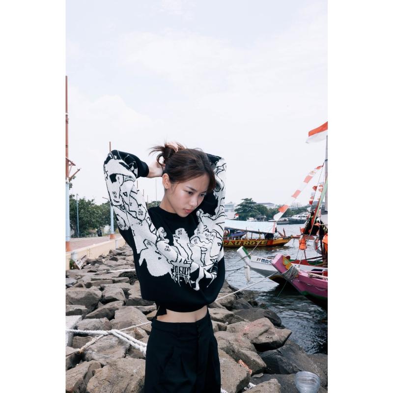 Knitwear Krista Black Thanksinsomnia 2