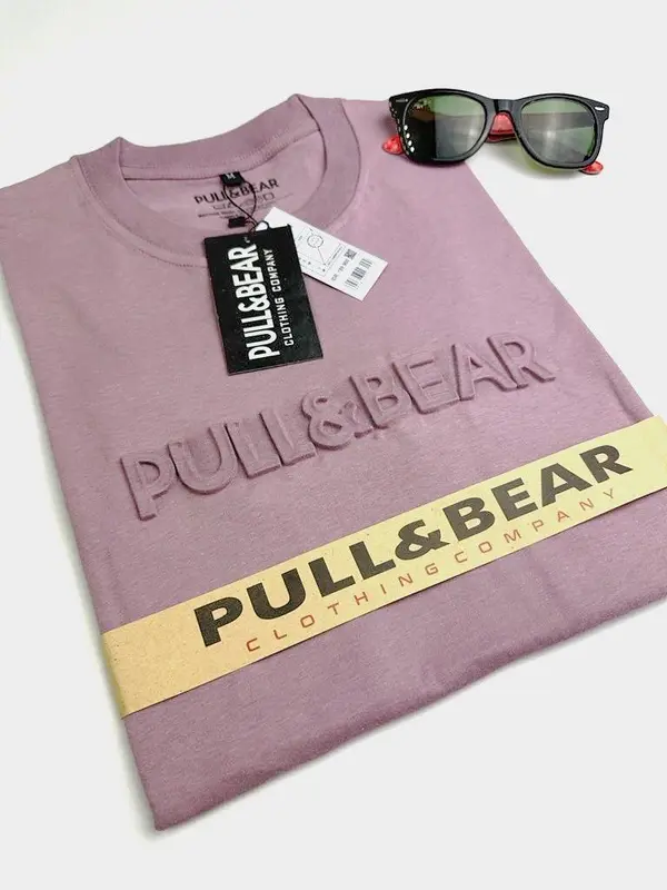 Baju Kaos Oblong Pria T-shrit Pria Lengan Pendek P & B Motif Embos Tebal Timbul Atasan Pria Wanita Unisex Full Tag Bahan Kantun Combed Premium Ukuran M/L/XL Lembut Nyaman Katun Combat Distro Dewasa Panjang Sablon  Polos 4