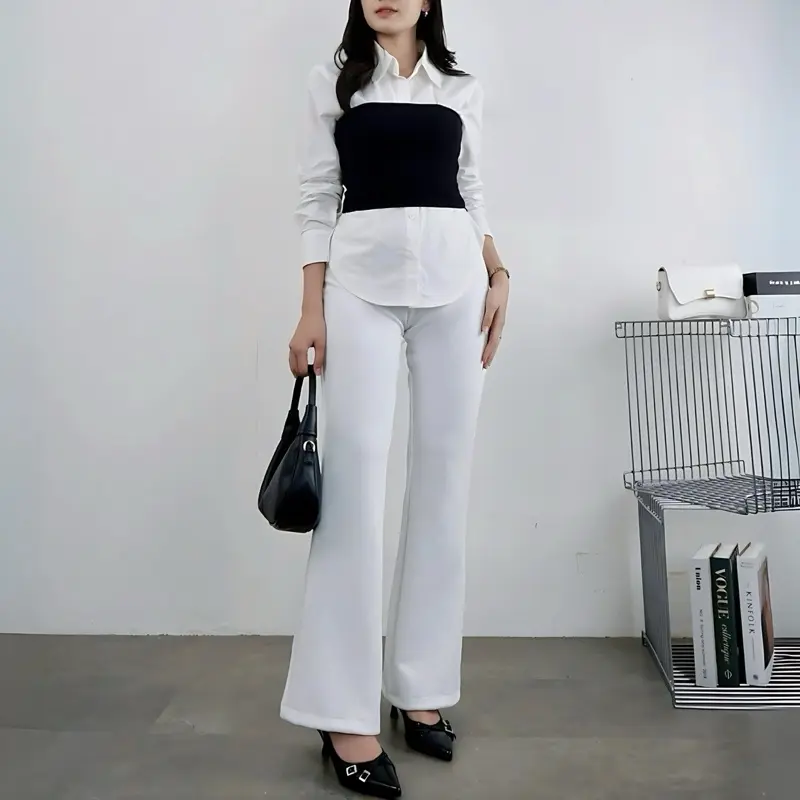 Celana Higwaist Flare Pants - Celana Flare Pants - Highwaist Kulot Cutbray 1