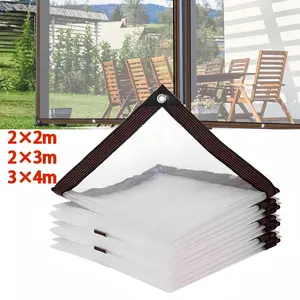Terpal Plastik Bening /plastik UV Green House /tebal Plastik Bening Transparan /Terpal Anti Air Untuk Tanaman Teras Mobil