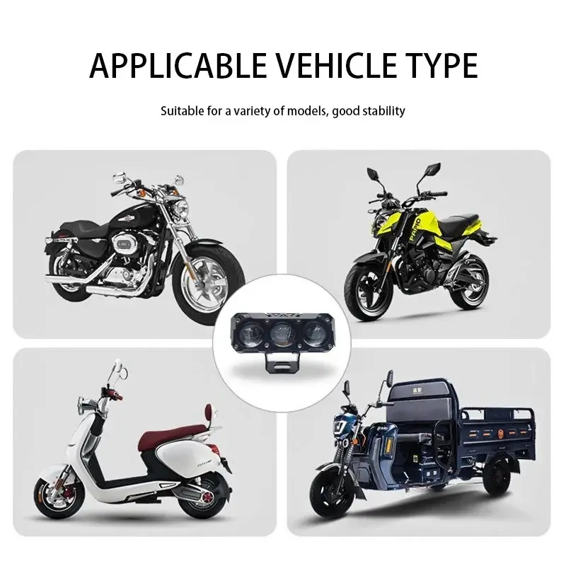 LAMPU TEMBAK LASER/LAMPU TEMBAK MINI 3 Mata/TANPA KIPAS/SUPER BRIGHT HI LO 35 WATT LAMPU TEMBAK MOTOR MOBIL/FOGLAMP 3 MATA/Super Terang Full Aluminium Putih Kuning/Full Alumunium Premium Car 7
